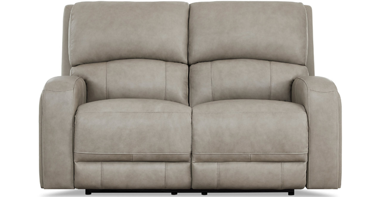 Jasper Power Headrest Zero Gravity Loveseat, Stone
